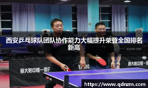 西安乒乓球队团队协作能力大幅提升荣登全国排名新高